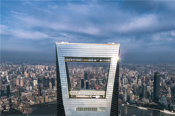 上海环球金融中心大厦外立面